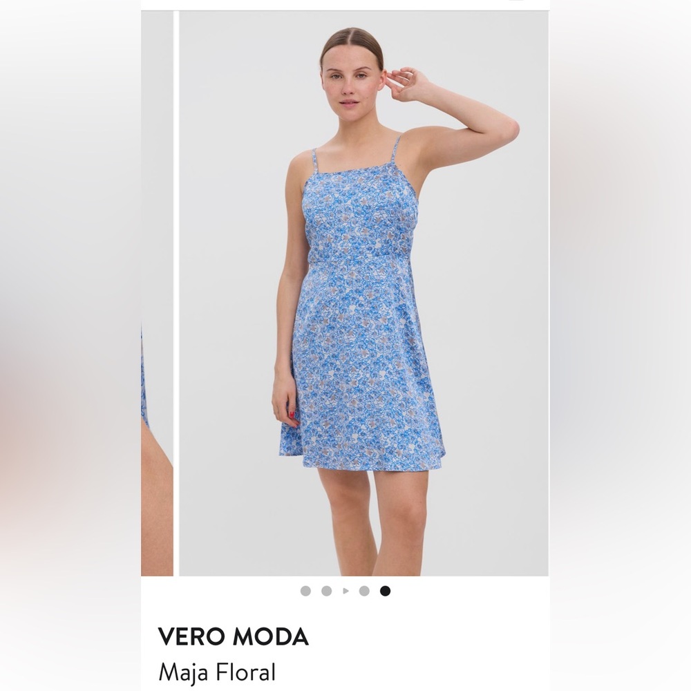 Vero Moda Blue Halter Sundress Midi